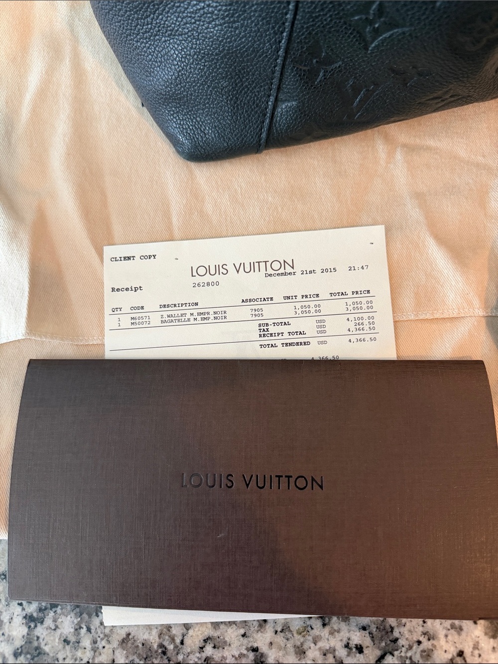 Louis Vuitton Black Monogram Empreinte Leather Bagatelle M Hobo Shoulder Bag - Picture 5 of 10